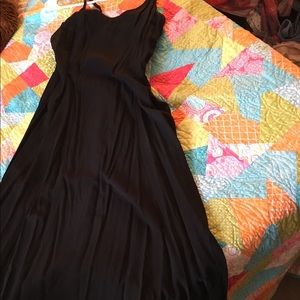 Black midi maxi dress
